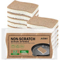 AIDEA Sponges Non Scratch, 12Count, Natural Sponge for Non Stick Cookware - color: Brown