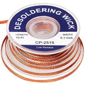 solder wick braid 10ft Length Desoldering Wick Braid Remover Tool Solder Sucker 1 piece No-Clean soldering Wick Wire Roll and Disassemble Electrical Components - style: 1pcs