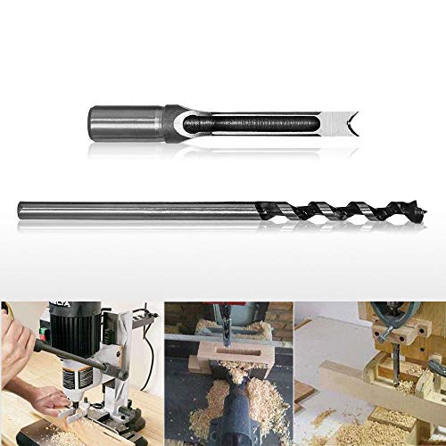SaferCCTV Square Hole Drill Bit, 1/2 Inch Woodworking Mortiser Drill Bit, Hollow Chisel Mortise Drill Tool - size: 1/2-Inch
