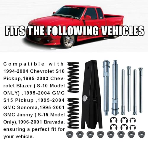 RULLINE Door Hinge Repair Kit Compatible with Chevy S10 with Spring Tool - size: For 94-04 Chevy 23pcs