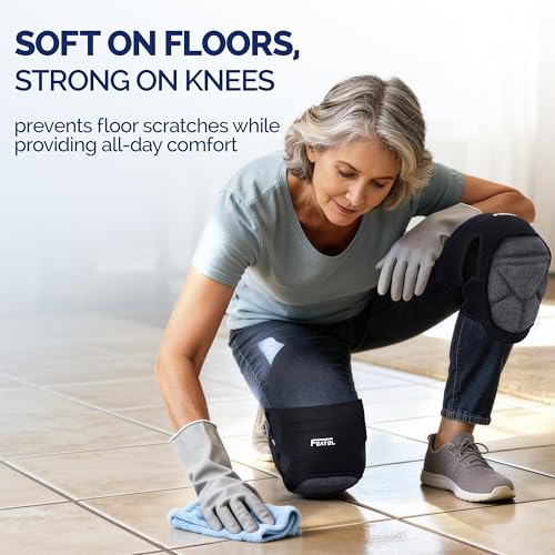 FEATOL Knee Pads for Work Men Women, Soft Foam Cushioning