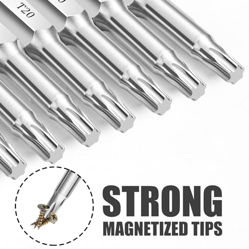 NAUIX 10PCS T20 Torx Bit Set, 2" Long - style: T20