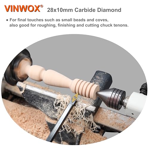 20" Full Size 4 PCS Carbide Wood Lathe Turning Tool Set, Including Swan Neck Hollower, Rougher, Finisher, Detailer, Titanium Coated Carbide Blades 2X Extended Service Life, Beech Wood Handle - size: 20INCH 4PCS