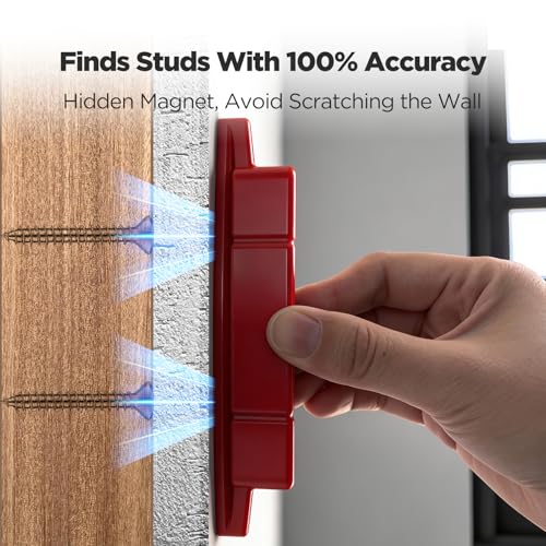 2-Pack Magnetic Stud Finder - No Batteries Required, Easy to Use Stud Buddy Tool for Locating Wood Studs, Metal Screws & Nails Through Drywall, Wall Scanner Detector(SF-01)