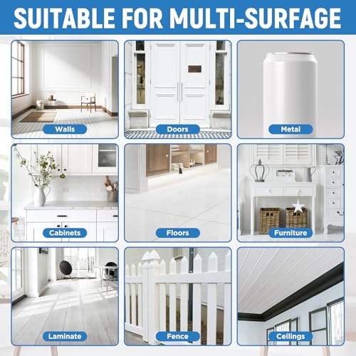 White Paint Multi Surface Semi-Gloss White Touch Up Paint Repair for Metal,Wall,Door,Cabinets,Wood,Furniture, Appliance,Metal, Acrylic Touch Up Paint Pen, Enamel 30ML - color: Semi-Gloss White - 1.5 oz