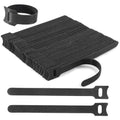 Nettbe Reusable Cable Ties, 126 PCS 8 Inches Adjustable Cord Straps Wire Organizer Cord Wrap and Hook Loop Cable Management - size: 8inches-126PCS