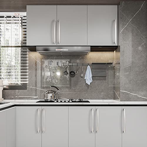 Asidrama 10 Pack 7 inch Brushed Satin Nickel Kitchen Cabinet Handles - color: Brushed Satin Nickel, size: 7" Hole Center(177mm)