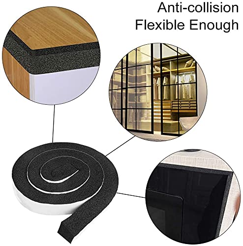 YIJUHOU 2 Rolls 1.18 Inch X 1 Inch Open Cell Foam Tape for Window Air Conditioner Insulation,High Resilience Weatherstrip Window Seal,Block The Draft and Cool Air Loss,Total 11FT - size: 1.18IN*1IN*11FT