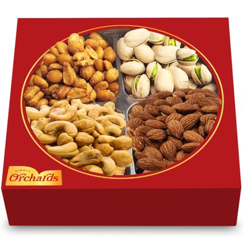 Nuts gift Basket of Cravings Gourmet Nuts Collection, Mixed Nut Gift Box - style: Small Platter