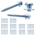 50Pc Drywall Bear Claw Screws for D-Rings/Wire/Keyholes Hang Picture - size: Blue Zinc