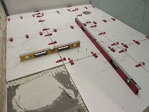 T-Lock PERFECT LEVEL MASTER Professional Anti lippage Tile Leveling System - Spacers Only - Red Wedges Not Included and Sold Separately (500, 2mm) - size: 2mm