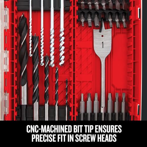 CRAFTSMAN Drill Bit Set 60 Pieces, Impact Driver and Screwdriver Bit Set , Includes Nut Drivers (CMAF1260) - style: 60 Pieces