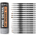 Nicpro 16 PCS Miniature Paint Brushes,Fine Tip Micro Detail Paint Brush Set - size: 16 PCS