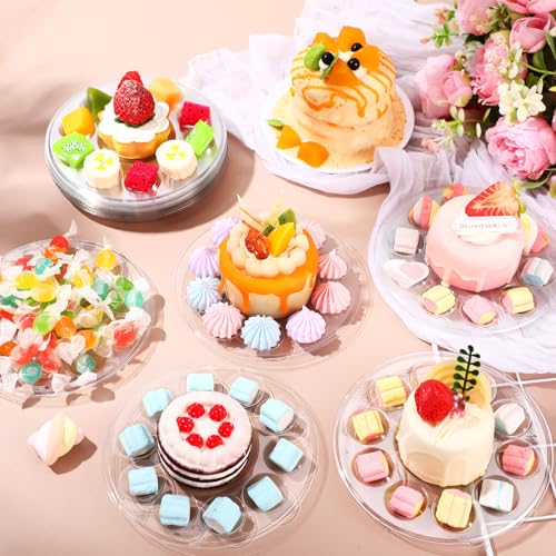 AmazingSpark 100 Pcs Paint Tray Palettes 5.5 in Disposable Round Paint Tray - color: Round, size: 5.51 in