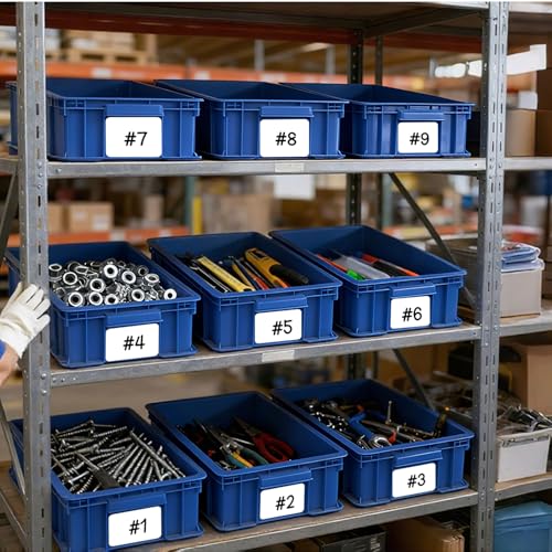 3-Pack Heavy Duty Part Bins, Stackable Tool Storage Bin for Hardware