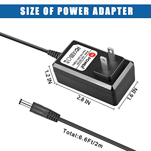 9V Wall Charger AC Adapter for Hyper Tough 7047 HT7047 HyperTough 5000 Lumens LED，Power Supply for Hyper Tough Work Light Charger Dock, LED Light, Radio, Portable Devices