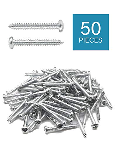 IMScrews 100pcs Plastic Self Drilling Drywall Anchors with Screws Assortment Kit, Wall Anchors Kit with 50pcs Screws/50pcs Drywall Anchors