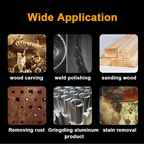 ATOPLEE Wire Brushes Set, 45PCS 1/8"(3mm) Round Shank Wire Wheels Pen Brushes Set,Alloy Steel Crimped Wire Wheel for Cleaning Rust,Paint, Stripping and Abrasive, for Drill Attachment