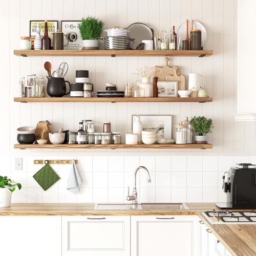 Shelf Brackets 6 Inch Wall L Brackets 8PCS Heavy Duty for Shelves Metal White Rustic Industrial Brackets for DIY Opening Shelves Project Hardware Included - size: 6 Inch, style: Black-8 Pack