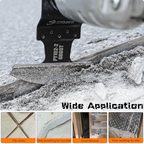 3-Pack Diamond Oscillating Grout Removal Blade - color: Diamond-Grit Edge