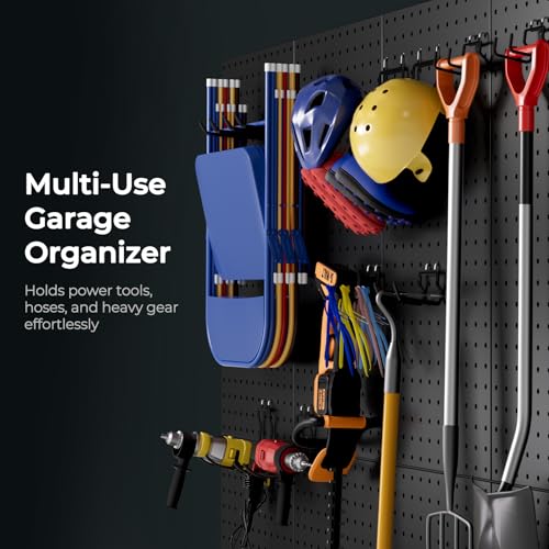 INCLY 24 Pack 1/4" Pegboard Drill Holder Tool Utility Hooks - size: 24 Pack
