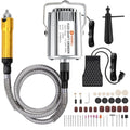1200W Flex Shaft Grinder, 30000RPM 46pcs Flex Shaft Rotary Tool Kit | 0-1/4" Universal Chuck Hanging Grinder for Polishing, Carving, Sanidng, Engraving, Silver, Wood, DIY Creating