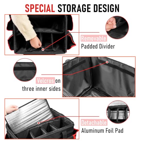 Large DIY Rolling Cleaning Caddy Bag, Cleaning Caddy with Wheels