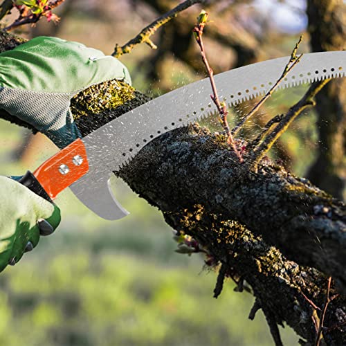 10FT Pole Saw for Tree Trimming 2-in-1 Hand Saw Steel Blade Tree Pruner - size: 10 FT