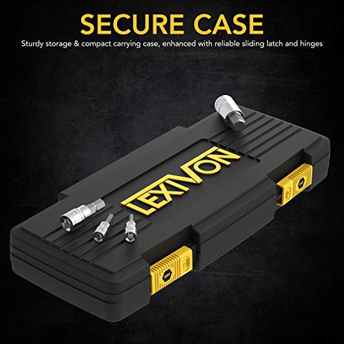 LEXIVON Master HEX Bit Socket Set, Premium S2 Alloy Steel | Complete 32-Piece, SAE and Metric Set | Enhanced Storage Case (LX-144) - style: HEX 32pc
