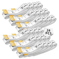 Soft Tape Measure 24 Pack - 60Inch/150cm Flexible Measuring Tape for Body Sewing Tailor & Fabric, Double Scale Ruler for Body Measurements, Craft Supplies (White) - color: 24pcs-white