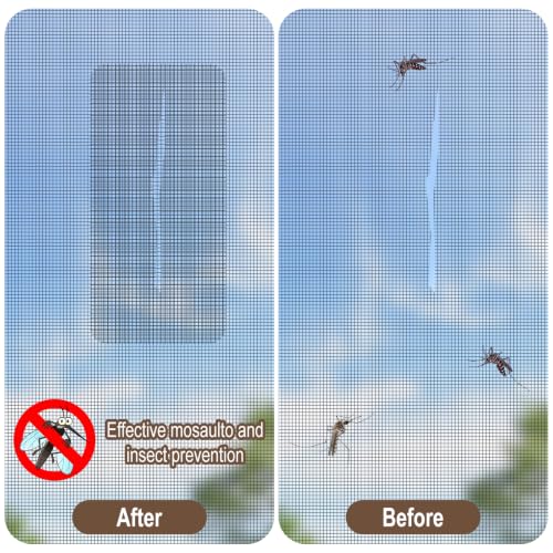 15 Sheets Window Screen Patches Repair Kit Black 3 Sizes Fiberglass Patches - color: Black
