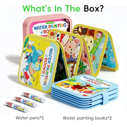 Timetome Water Painting Books for Kids Ages 3-6