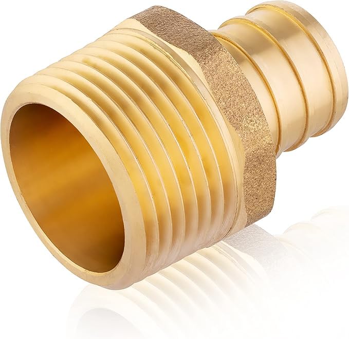 100PC EFIELD Pex Crimp Fitting,3/4" x 3/4"NPT Male Adapter(PEX1807021-100) - size: P100, style: 3/4 x 3/4