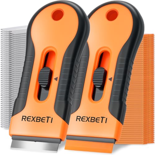REXBETI Razor Blade Scraper Tool, 2 Pack Windows, Glass Stovetop Scraper - style: Original 2 Pack