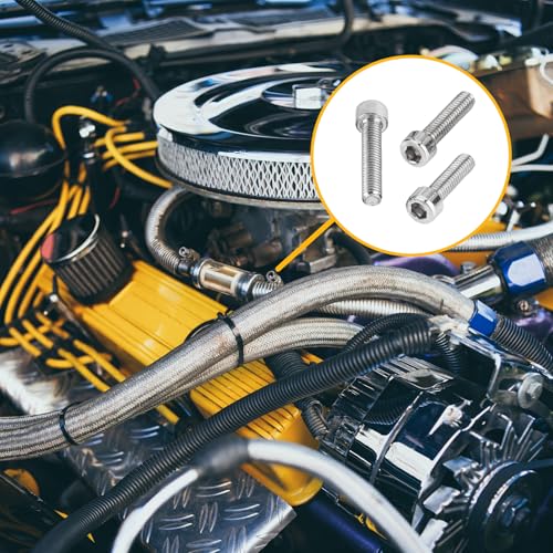 840 Pcs M3 Screws, Nuts and Washers Set - Hex Socket Head Cap Screws Kit - Metric Bolts Assortment - Stainless Steel Machine Screws - Fully Threaded Hex Nuts - size: M3