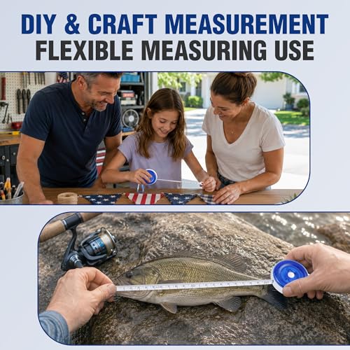 WORKPRO 3-Pack Soft Tape Measure, 60-Inch (150cm) Retractable Measuring Tape for Body Measurements, Sewing, Tailoring, Fabric, Cloth, Knitting and Crafts, Dual-Sided Scales with Carabiner Clip, Blue - color: Blue