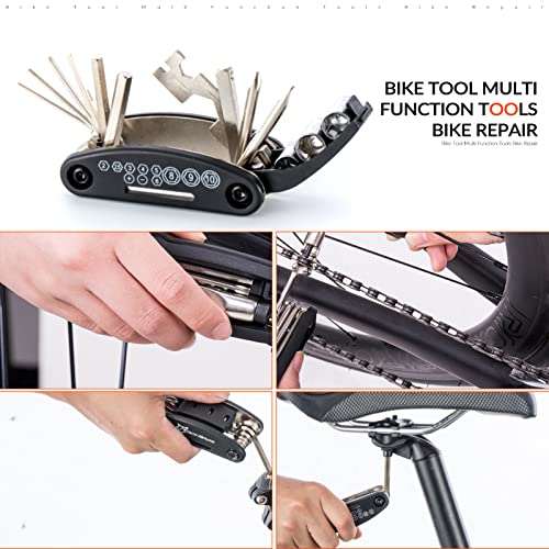 ROCKBROS Bike Multitool Lightweight 16-in-1 MTB Bicycle Multitool Compact - style: 16 in 1 Tools-1 Pack