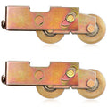 2 Pack Sliding Door Rollers Replacement, 1-1/4" Steel Ball Bearing Wheels