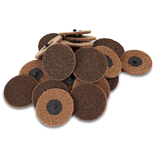 OEMTOOLS 22518 3” Twist Lock Surface Prep Discs, 25 Piece Set, Coarse Brown, Finishing Abrasive 3” Sanding Disc Surface Conditioning Tool Bundle, Sander, Rotary Tool, and Die Grinder Accessories - style: 25 Piece Coarse Grit Surface Prep Discs