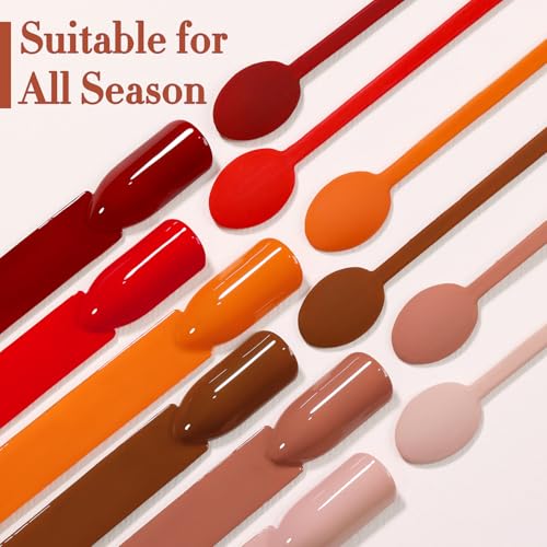 Double Rhythm 28Pcs 0.5Oz Gel Nail Polish Set Same Color Same Bottle Gel Polish Kit Nail Art Manicure Salon DIY at Home for Women (White Pink Collection-T24-2) - color: Burgundy Blue Green