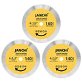 3Pack 6-1/2 Inch 140T Circular Saw Blade, Plywood, OSB, Paneling and Vinyl Siding Fast and Smooth Cutting Saw Blade 5/8 Inch Arbor. - size: 6-1/2" 140T