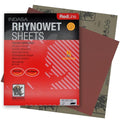 INDASA Rhynowet Red Line Wet Dry Sanding Sheets 9 x 11 Inch 400 Grit Waterproof Latex Backing Abrasive Paper for Wood Metal Automotive Surface Prep Pack of 50 - size: 400-Grit 9"x11"