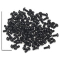 105 Pieces M2 x 4mm Button Head Socket Cap Screws, Thread Pitch 0.4mm, Sutemribor M2 Black Screws, 10.9 Grade Alloy Steel, Black Oxide Finish, Fully Threaded - size: M2 x 4mm, style: Button Head