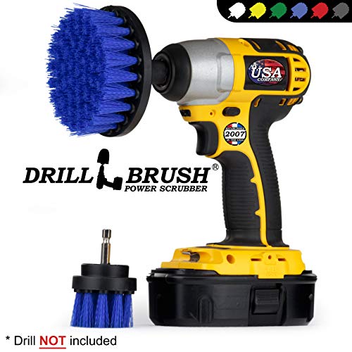 Blue Medium Stiffness 5in Scrub Brush - Aquarium Cleaner - Marine Vessels - color: Blue