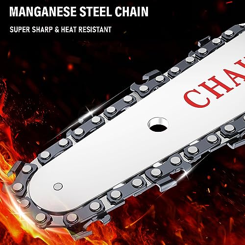 Tietoc Mini Chainsaw 6-Inch with 2 Batteries, Electric Saw, Stocking Stuffers Christmas Birthday Gifts Present for women mom wife Adults, Cool Gadgets 2025 - color: Red - 6 Inch