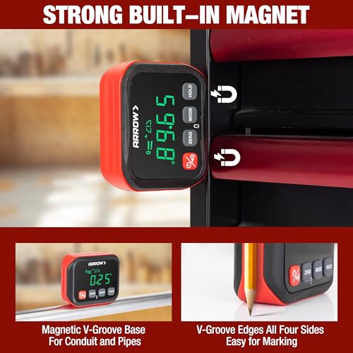 ARROW Digital Angle Gauge, ±0.1° Accuracy