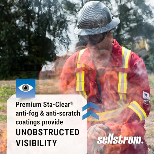 Sellstrom Odyssey II Wildland Anti-Fog Fire Safety Goggles, ANSI & NFPA 70E - style: Clear Lens