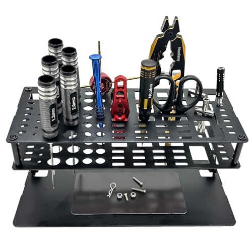 Screwdriver Organizer Holder Angle and Height Adjustable Screwdriver Storage Rack for Desktop RC Repair Tool