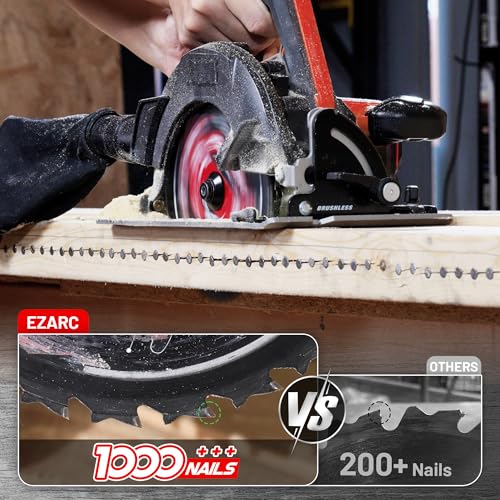 EZARC 7-1/4 Circular Saw Blades, 24T for Wood and Nails, 2-Pack - size: 7-1/4'', style: 24T