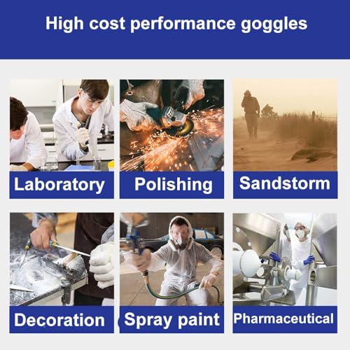 Super More Anti-Fog Protective Safety Goggles Clear Lens Wide-Vision - color: Transparent-10